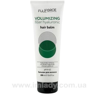 Бальзам для збільшення об'єму з гіалуроновою кислотою Full Force volumizing filler hyaluronic 250 мл